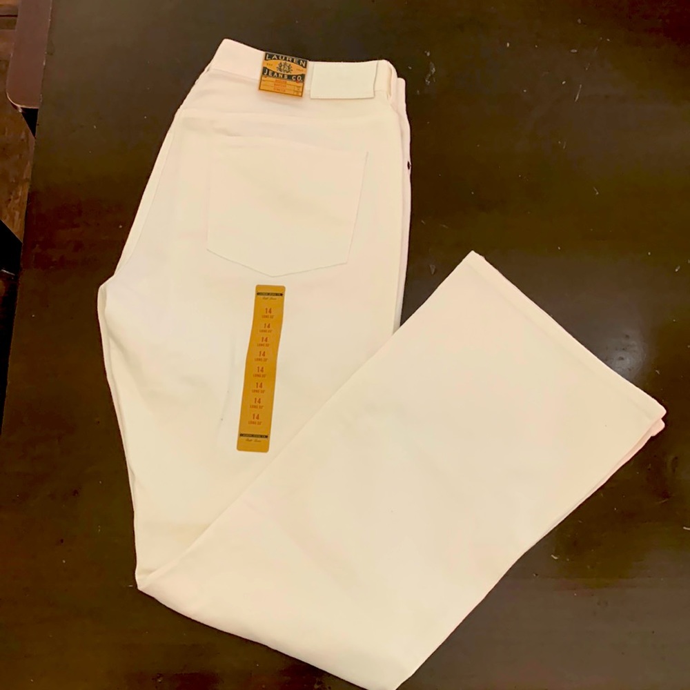 Ralph Lauren white jeans, size 14, long